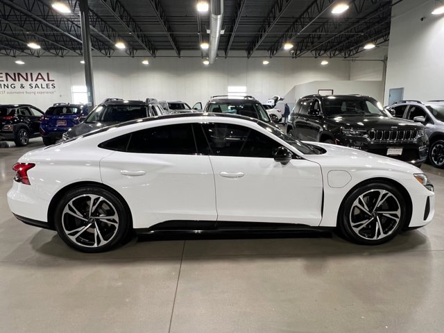 passenger side view of 2022 Audi e-tron GT for sale in Denver